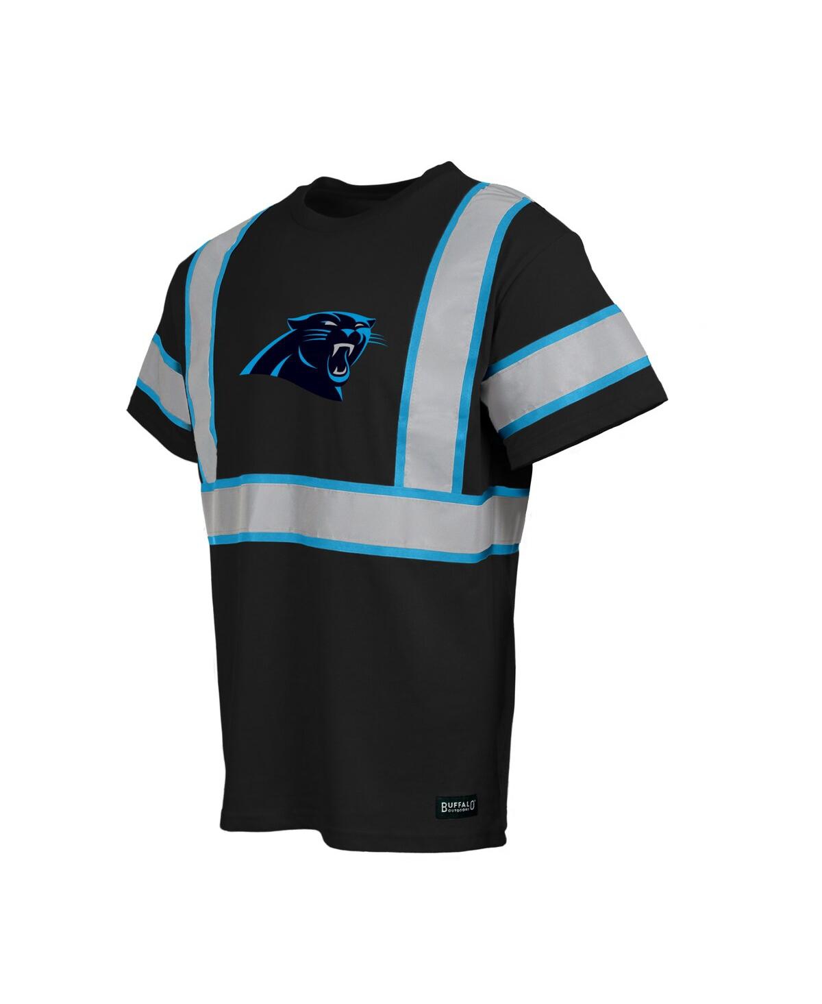 Buffalo Outdoors Men's Black Carolina Panthers Safety Heavyweight T-shirt In Black