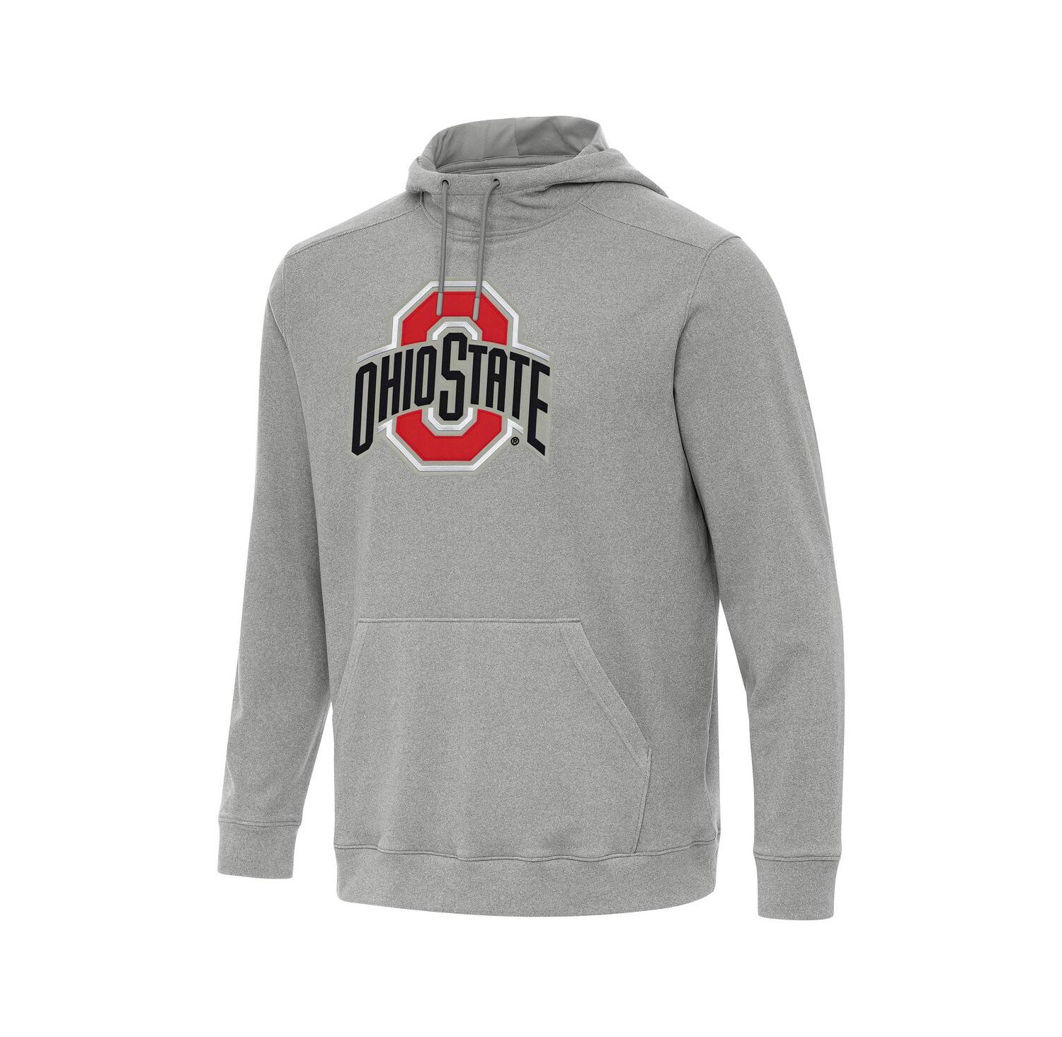 Men's Heather Gray Ohio State Buckeyes Cloud Pullover Hoodie