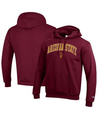 Champion - Men's Maroon Arizona State Sun Devils Arched Logo Fleece Pullover Hoodie