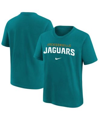 Nike - Big Boys and Girls Teal Jacksonville Jaguars Team Wordmark T-Shirt