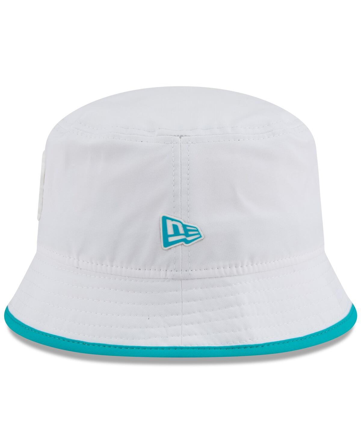 New Era Men's White Miami Dolphins 2025 Nfl Training Camp Stretch Bucket Hat In White