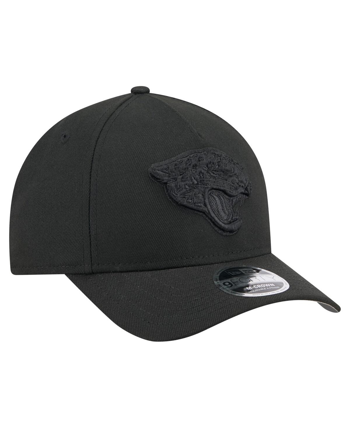 New Era Men's Black Jacksonville Jaguars Team Collection 9forty M-crown A-frame Adjustable Hat In Black