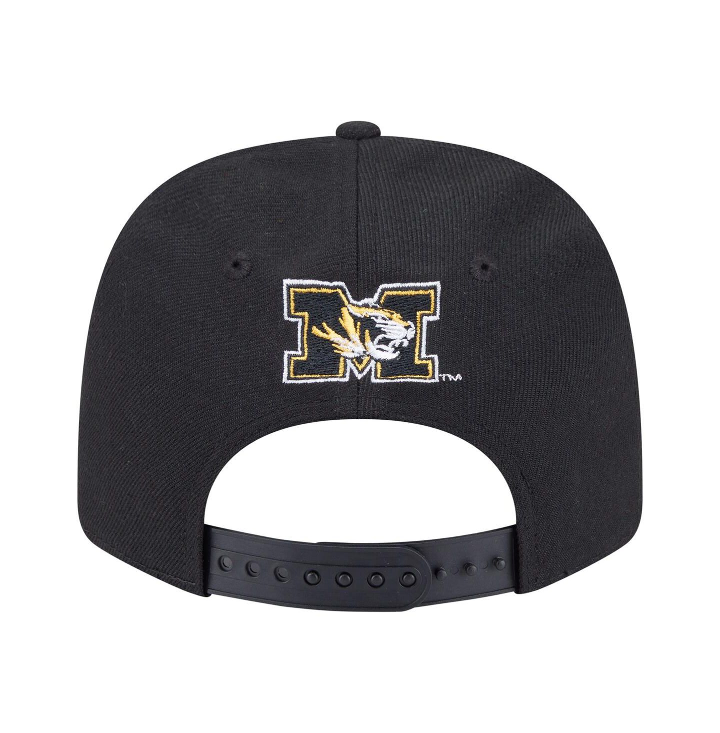 Мужская кепка New Era Black Missouri Tigers Team Collective 9SEVENTY Stretch-Snap Adjustable Hat — фото 4