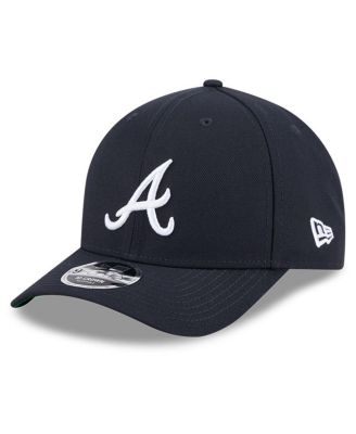 Men's Navy Atlanta Braves Baseball Hall of Fame 9FORTY M-Crown Adjustable Hat