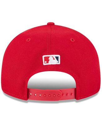 Men's Red Los Angeles Angels Baseball Hall of Fame Retro Crown 9FIFTY Adjustable Hat