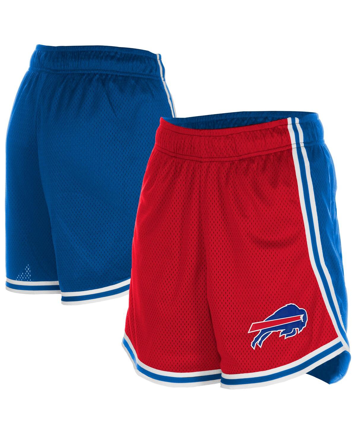 Women's Red/Royal Buffalo Bills Sport Classics Mesh Shorts - Red