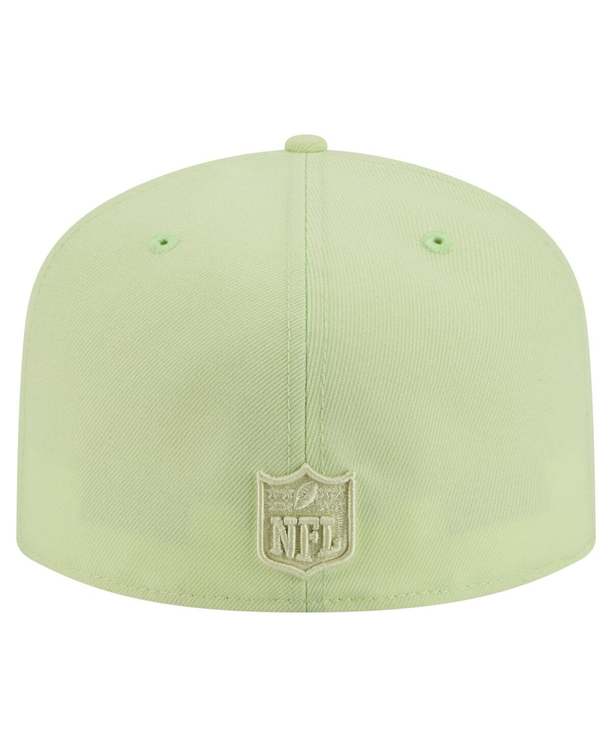New Era Men's Green New York Jets Color Pack A-frame 59fifty Fitted Hat In Green