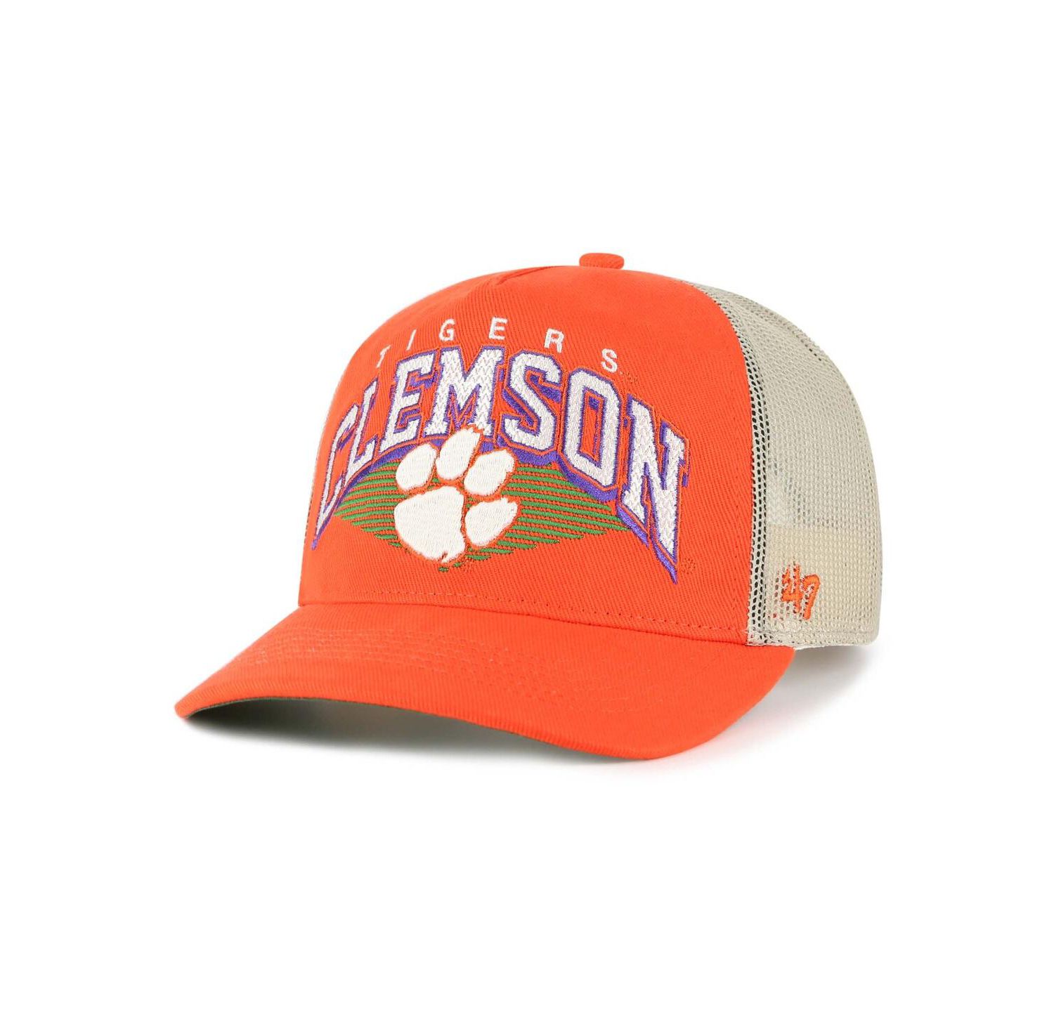 Men's Orange Clemson Tigers Pomona Mesh Hitch Adjustable Trucker Hat