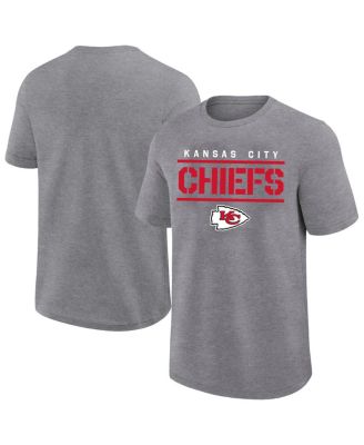 Fanatics - Men's Heather Gray Kansas City Chiefs Big Tall Top Notch T-Shirt