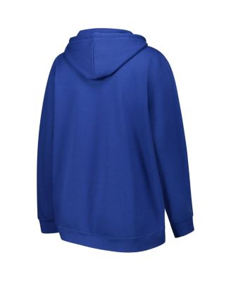 Women's Royal Seattle Seahawks Plus Size Clarity Kennedy Pullover Hoodie