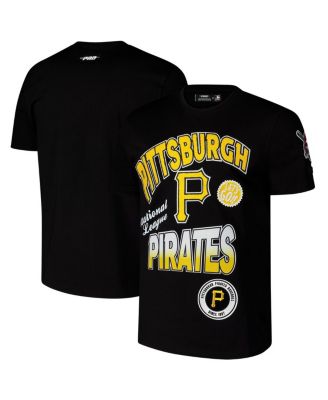 Pro Standard - Men's Black Pittsburgh Pirates Turn It Up Dropped Shoulder T-Shirt