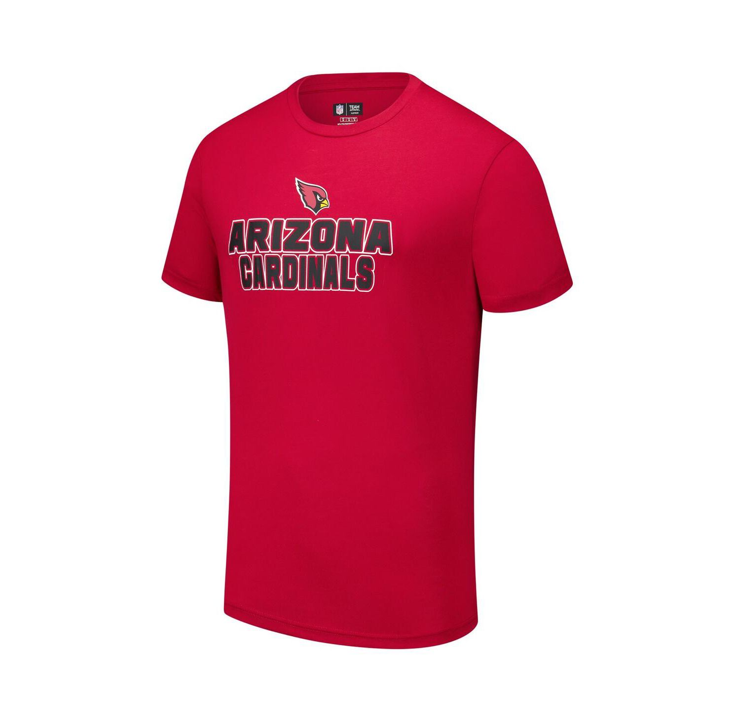 Men's 2-Piece Cardinal/Black Arizona Cardinals Vector Top and Flannel Pants Sleep Set