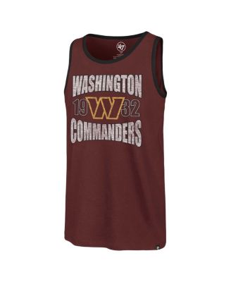 Men's Burgundy Washington Commanders Upload Franklin Tank Top