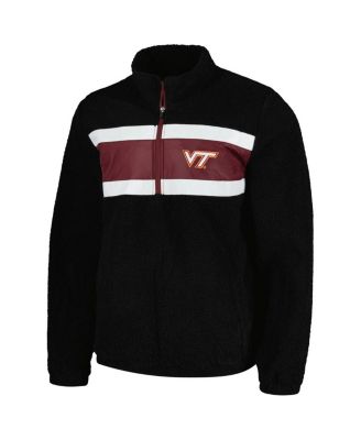 Men's Black Virginia Tech Hokies Pinch Runner Half-Zip Sweatshirt