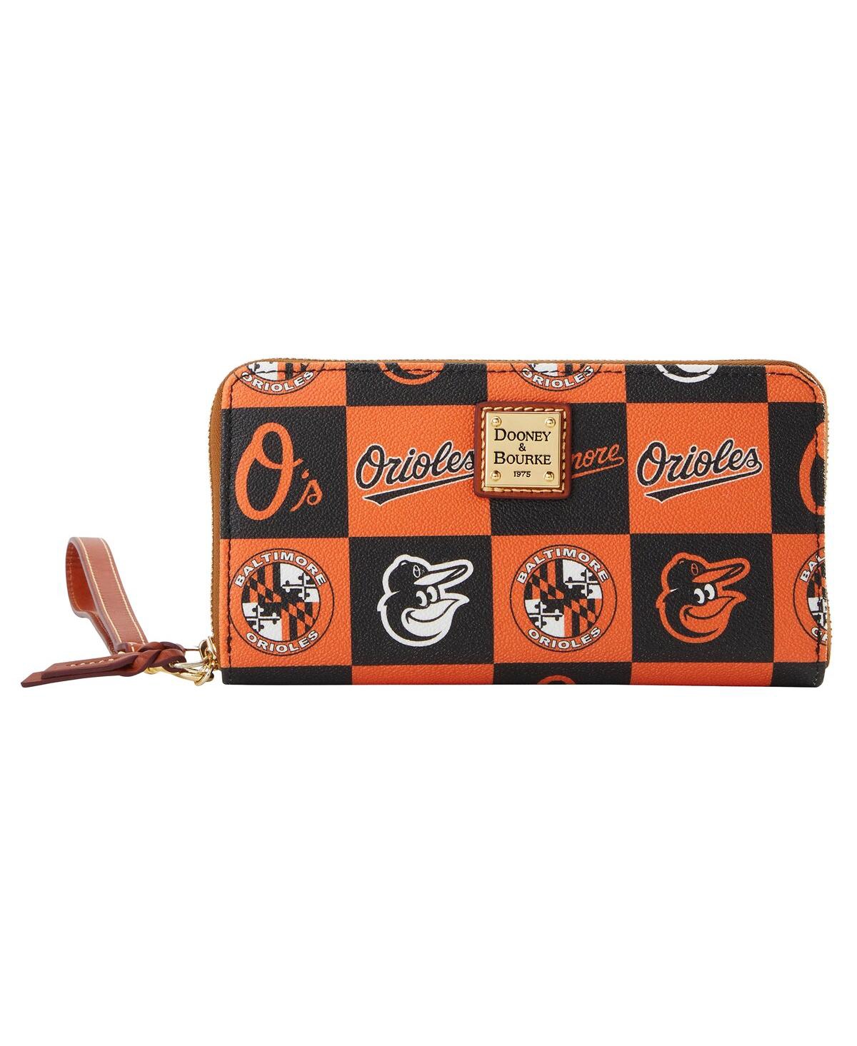 Women's Baltimore Orioles Game Day Large Zip-Around Wristlet - Black