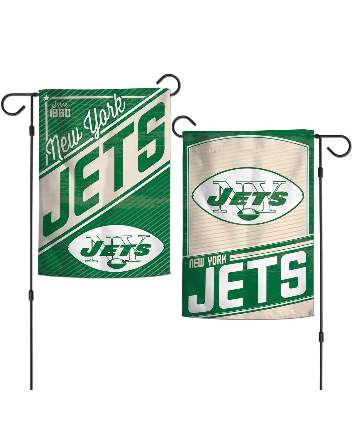 Wincraft New York Jets 2-sided 12'' X 18'' Team Garden Flag In Transparent