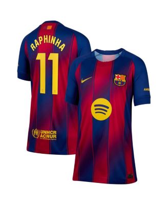 Nike - Big Boys and Girls Raphinha Blue Barcelona 2025/26 Home Replica Jersey
