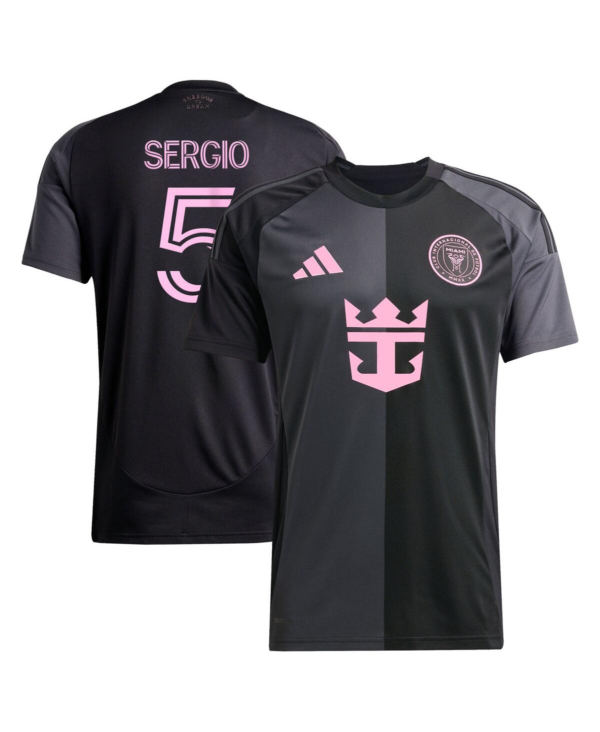 Adidas Men's Sergio Busquets Black Inter Miami Cf 2025 The Fortitude Kit Replica Player Jersey - Black