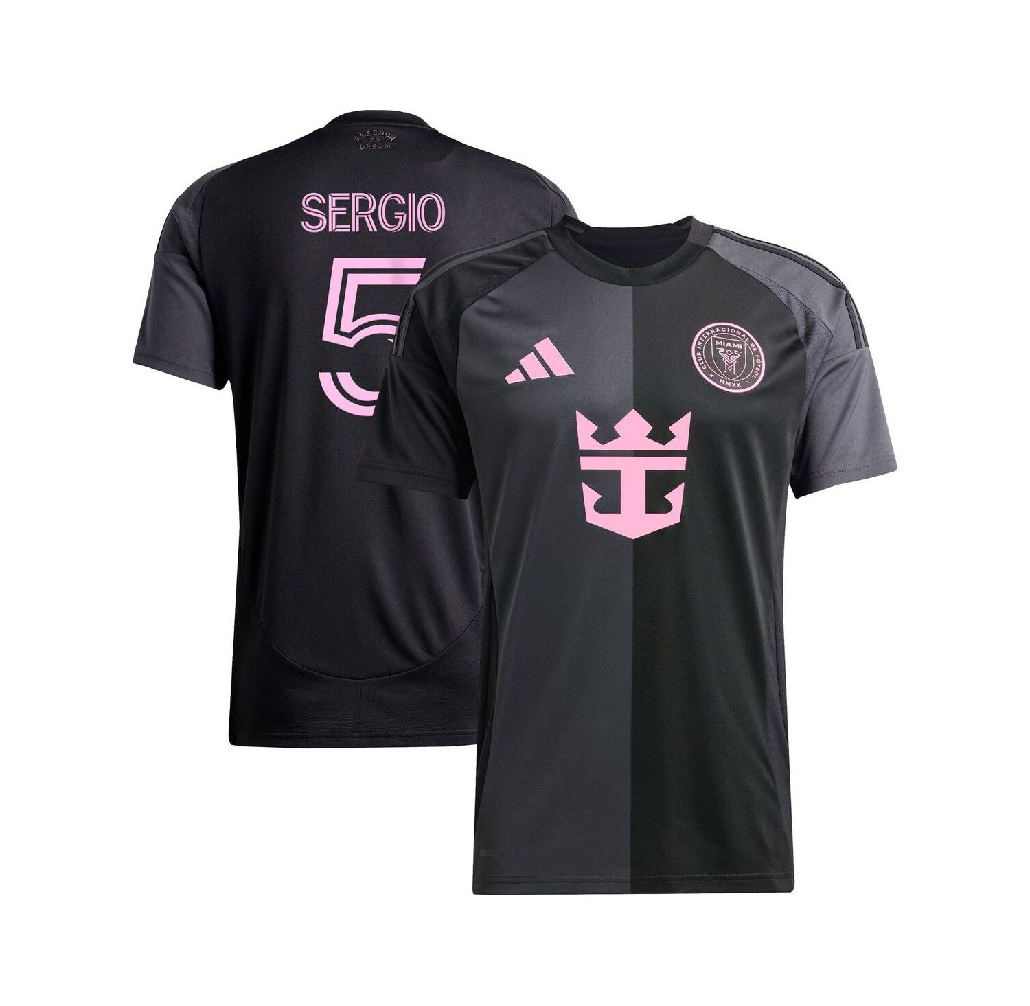 Men's Sergio Busquets Black Inter Miami CF 2025 The Fortitude Kit Replica Player Jersey