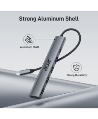 5-in-1 USB-C Hub with 4K HDMI, 100W Power Delivery, 3 USB Ports, and USB-C to HDMI Multiport Adapter for Laptops, PCs, Tablets, MacBook, iPad, iPhone 15/16 Pro/Pro Max