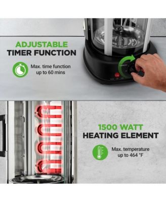 Vertical Rotisserie Oven - Rotating Kebob Cooker