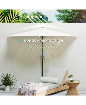 Half Patio Umbrella, UPF 30+ Balcony Umbrella,