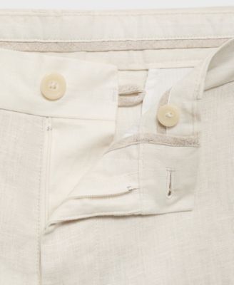 Men's Slim-Fit Linen Pants