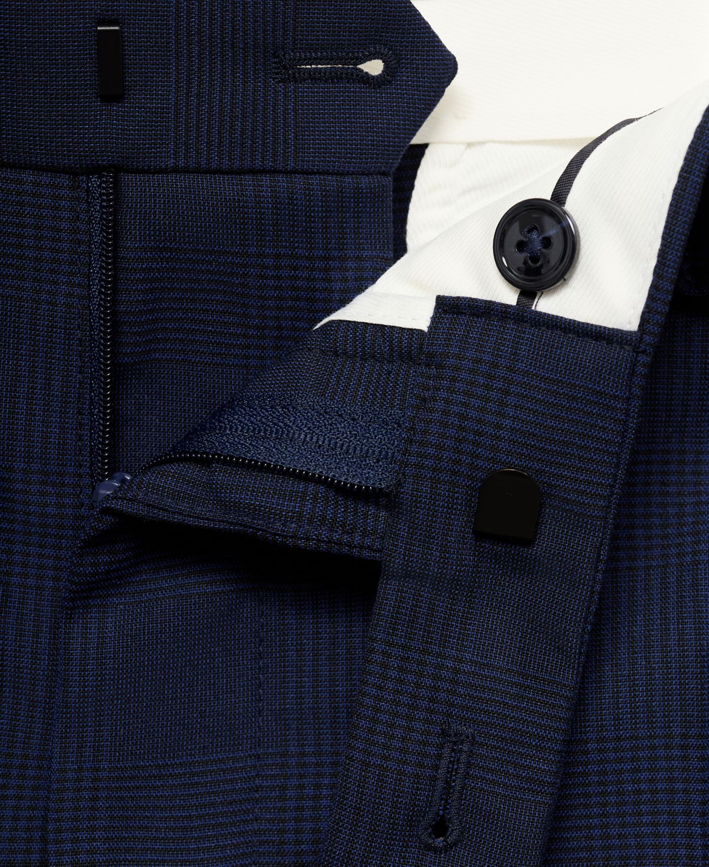 Мужские брюки MANGO Milan Slim-Fit Suit, цвет: Тёмный тёмно-синий — фото 8