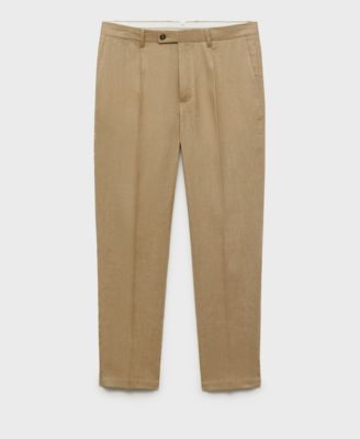 Men's Slim-Fit Linen Pants