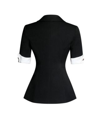 Women Aleena Short Sleeve Business Casual Blazer