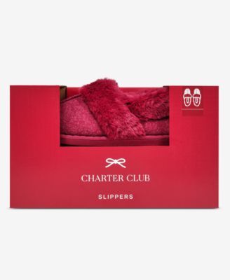 Women's Faux-Fur-Lined Slippers, Macy's Exclusive
