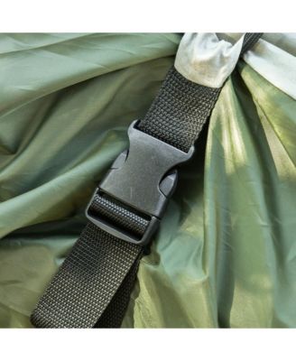 2-Person Folding Camping Cot Portable Outdoor Bed Set with Sleeping Bag, Inflatable Air Mattress, Comfort Pillows and Carry Bag, Soft and Comfortable for Outdoor Travel Camp Beach Vacation