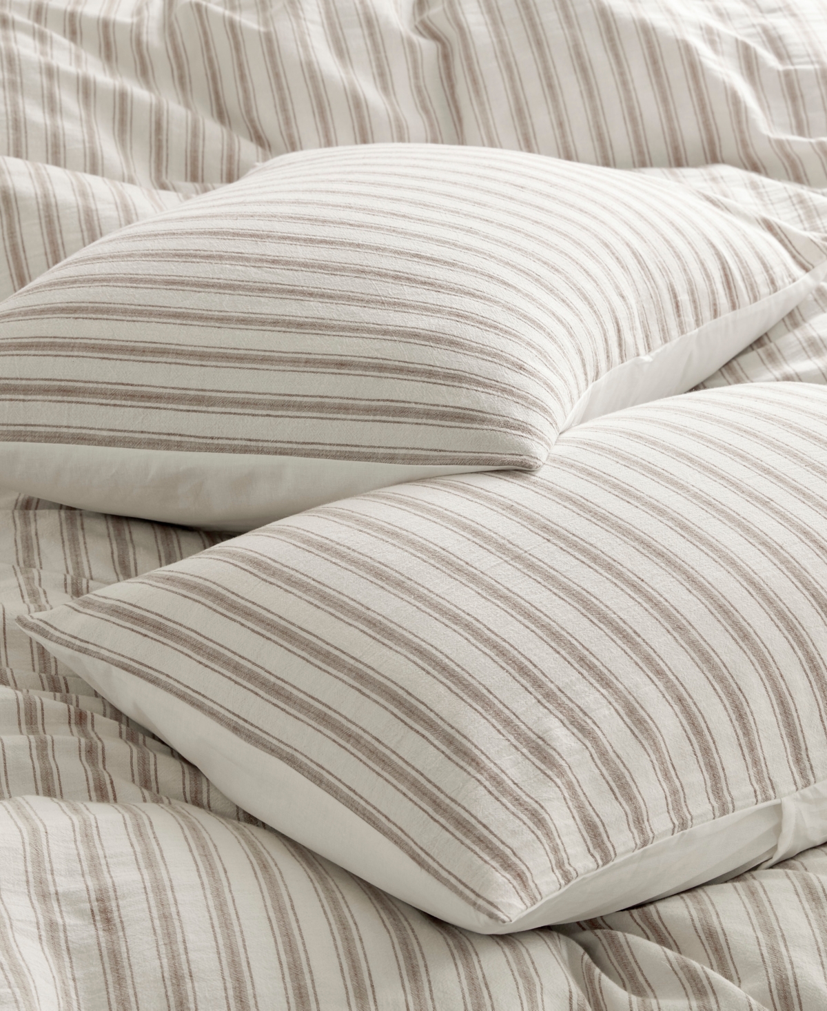 Madison Park Etta Striped 3-pc. Duvet Cover Set, California King In Brown