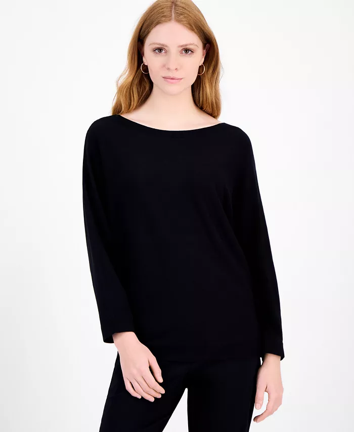Women's Boat-Neck Dolman-Sleeve Sweater - thumbnail 3