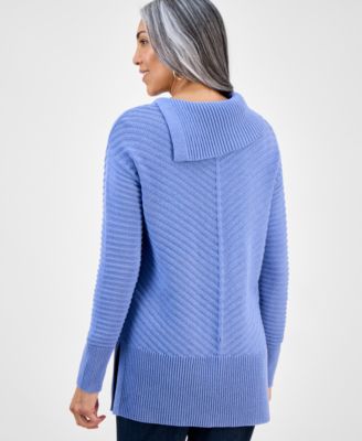 Women's Envelope-Neck Tunic Sweater, Created for Macy's
