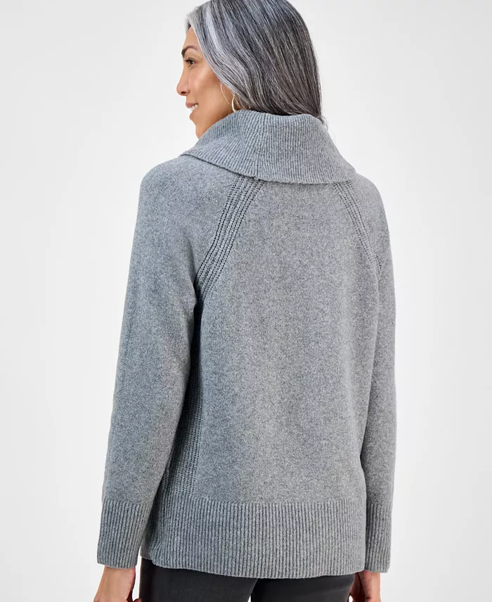 Petite Cowl Neck Sweater - thumbnail 4