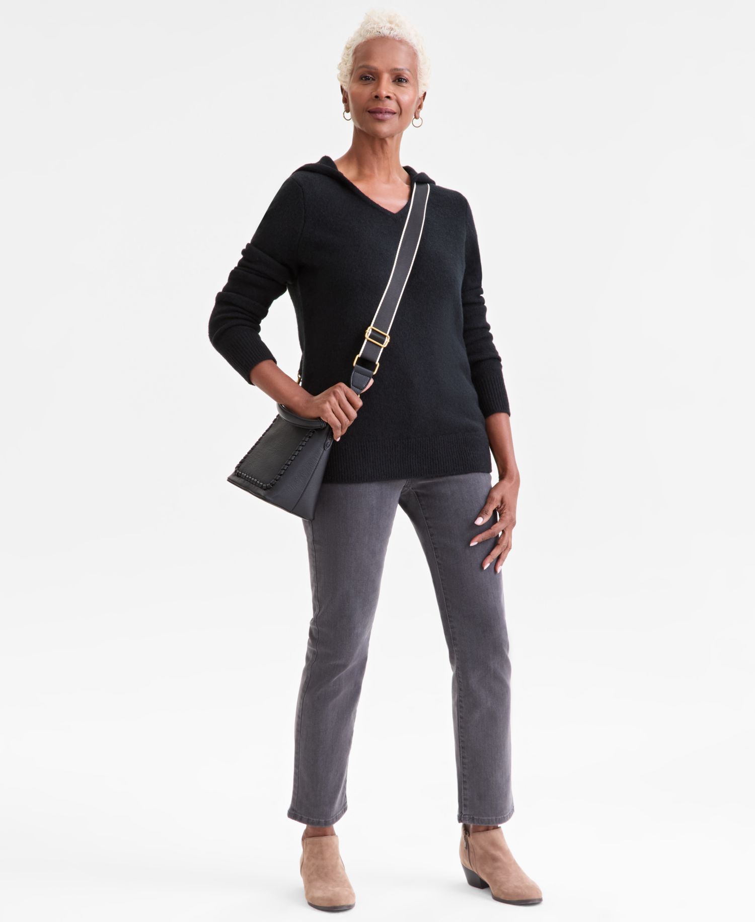 Women's LuxLounge Split-Neck Hoodie