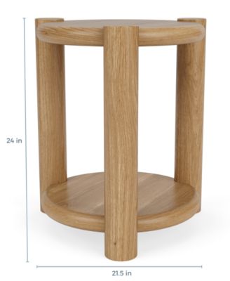 Taos 21" Solid Oak Chairside Table