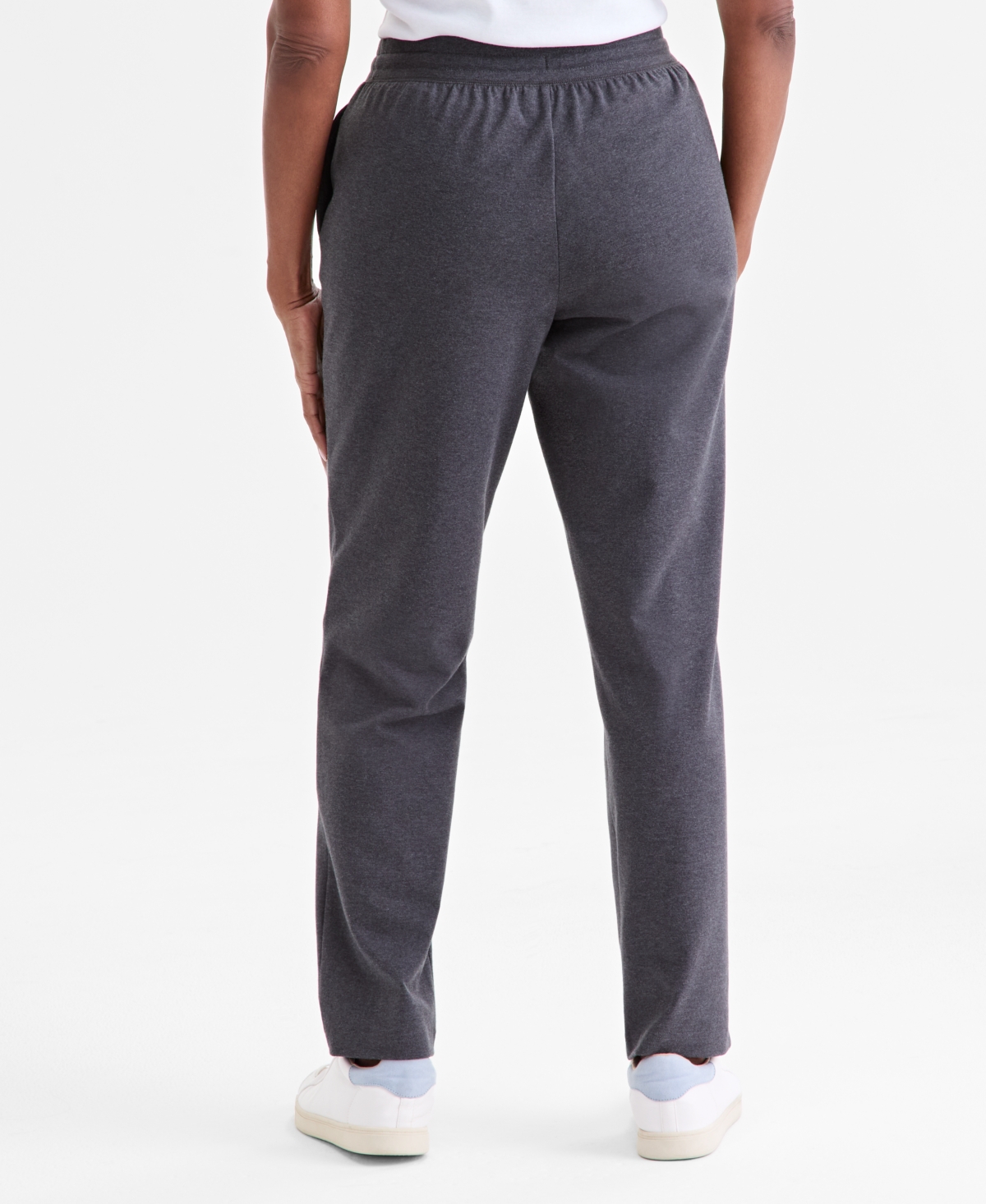 Style & Co Petite Mid-rise Pull-on Pants, Petite & Petite Short, Created For Macy's In Gray