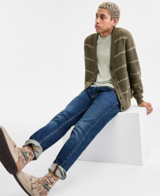 Men's Long-Sleeve Scotty Stripe Cardigan, Macy's Exclusive 