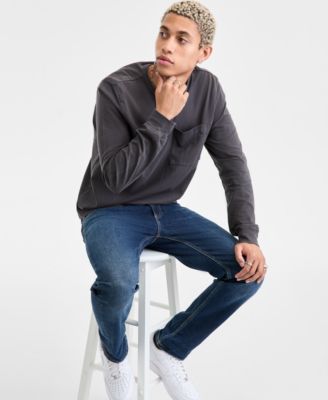 Men's Long-Sleeve Cotton T-Shirt