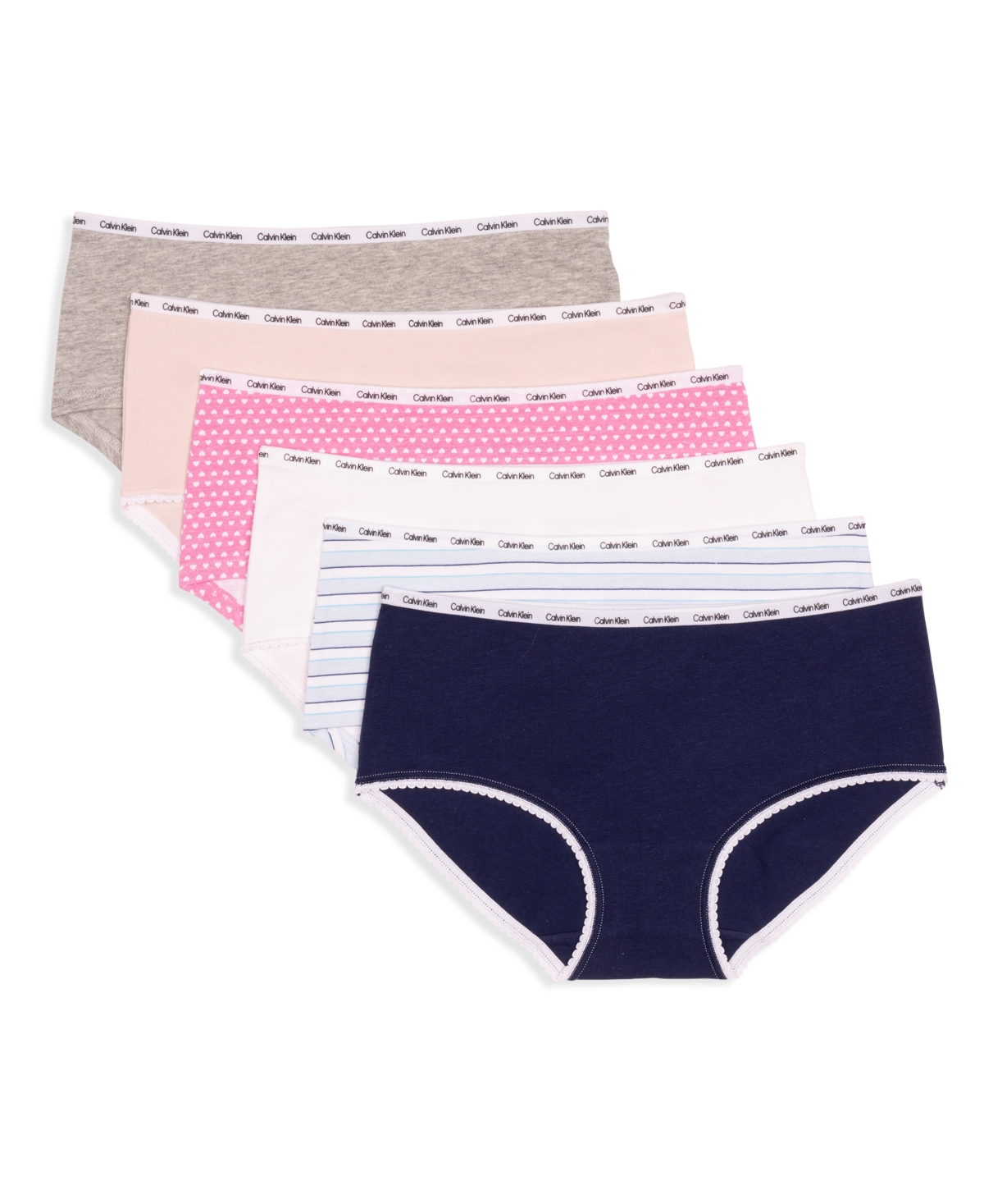 Calvin Klein Kids' 6-pack Hipster Briefs In Multi