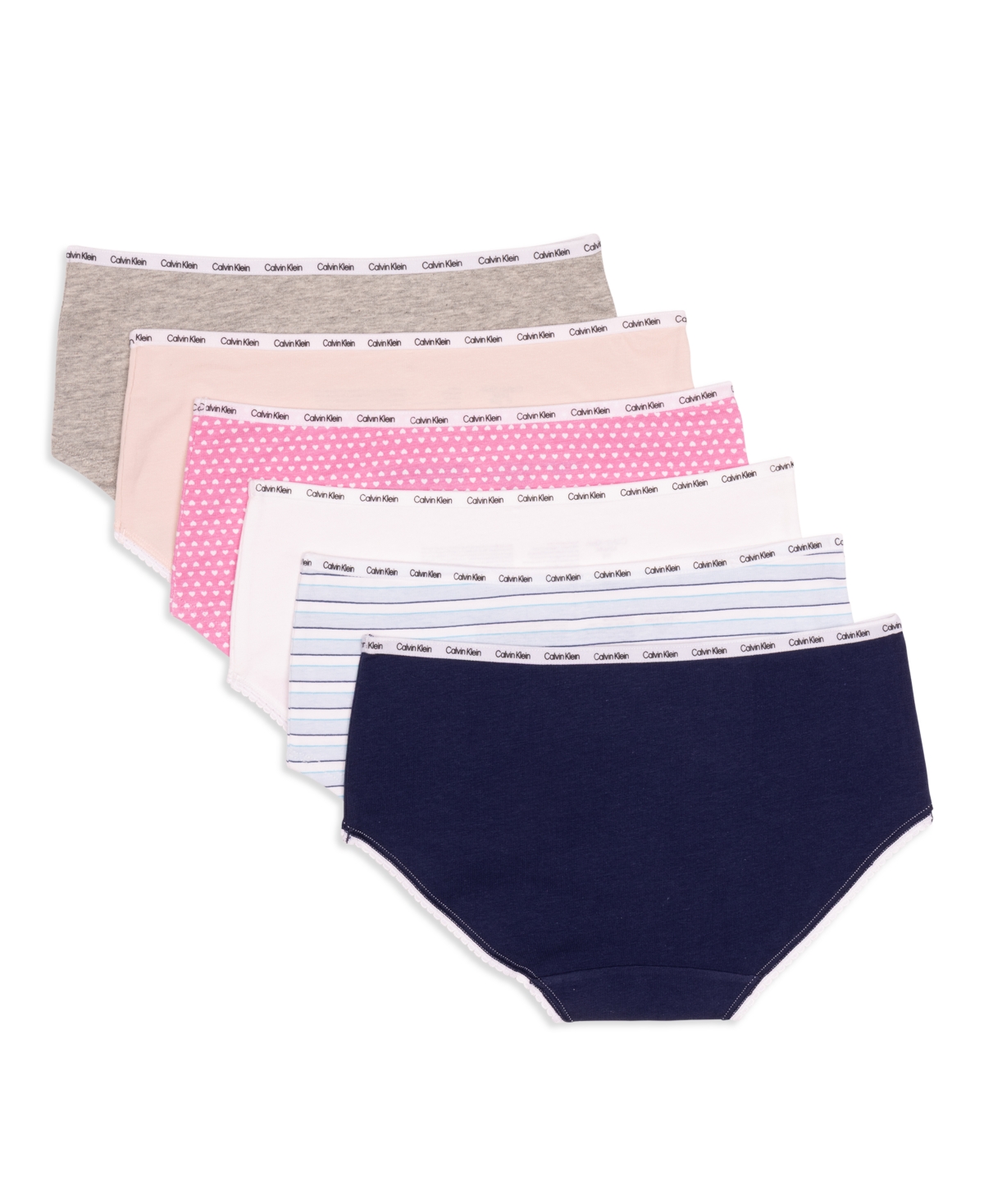 Calvin Klein Kids' 6-pack Hipster Briefs In Multi
