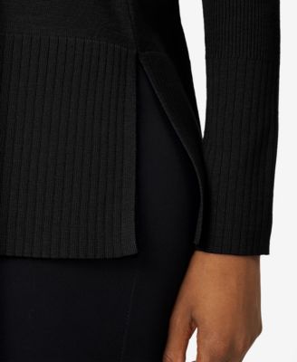 Women's Boat Neck Ribbed Sweater