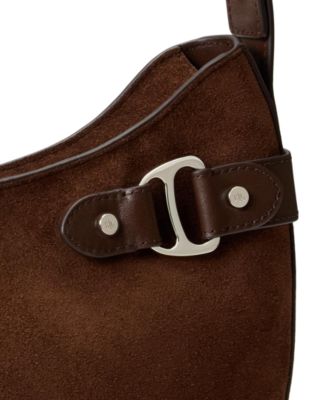 Suede Large Tasha Shoulder Bag