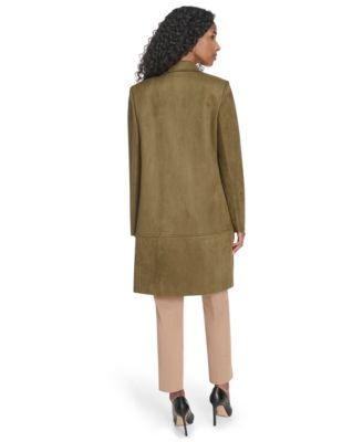 Women's Scuba Suede Long Sleeve Topper