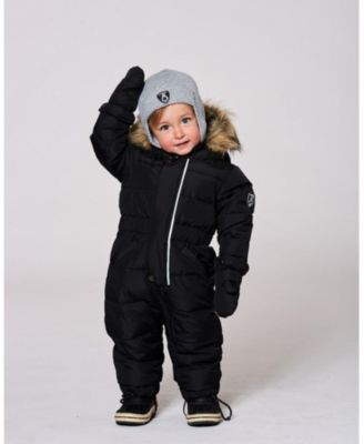 Baby Unisex Lined Baby Knit Hat with Ears and Strings Heather Gray - Baby|Toddler