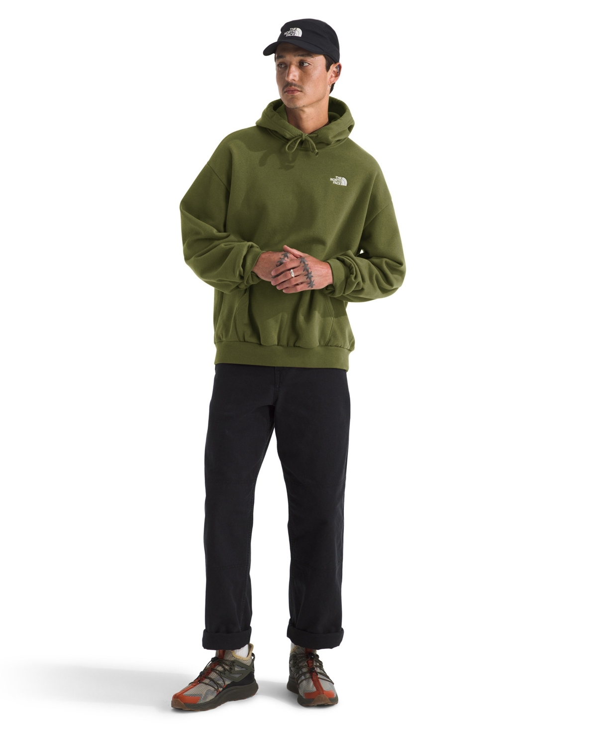 The North Face Men's Evolution Simple Dome Oversized Hoodie In Animal Print