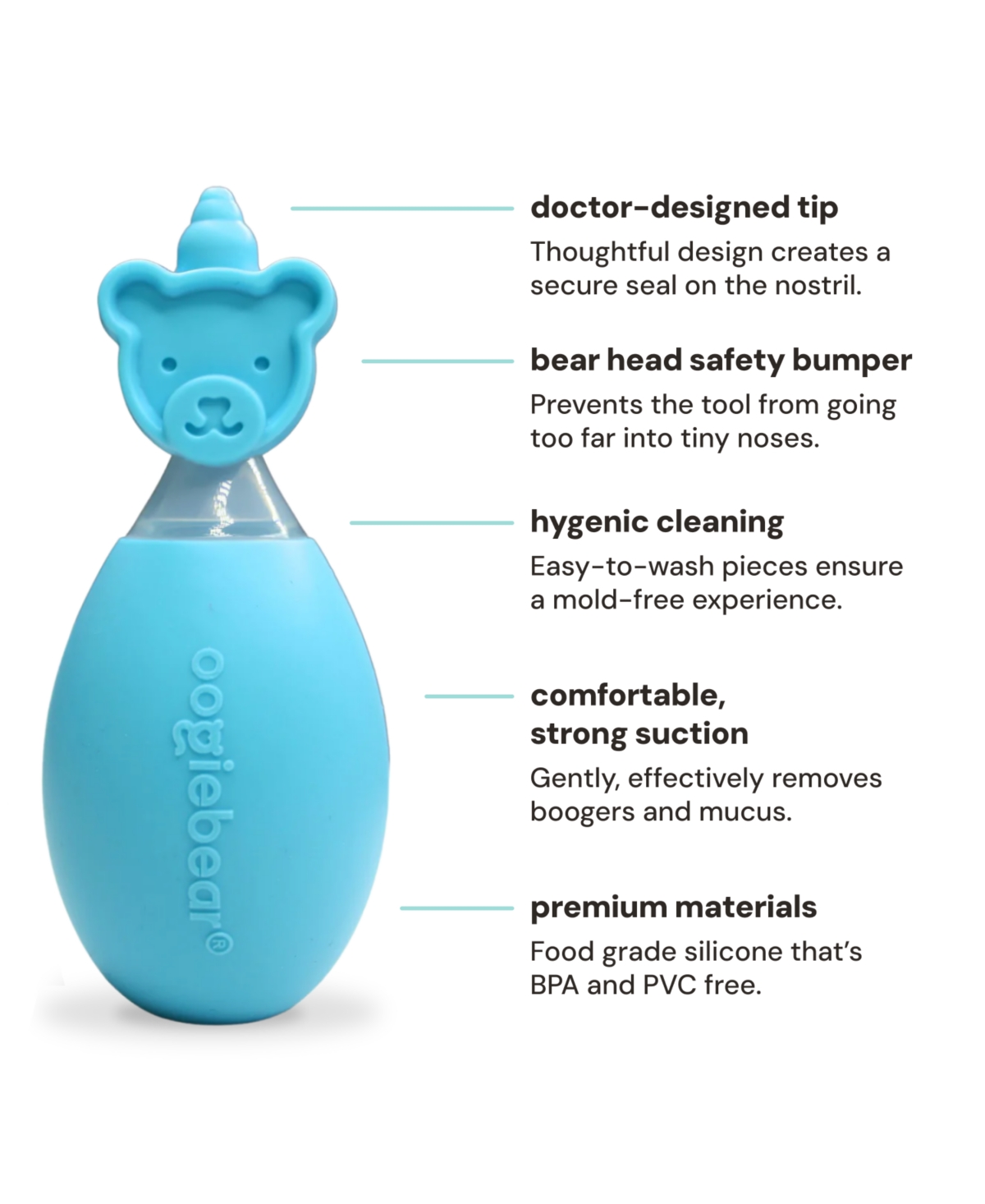oogiebear booger picker + nasal aspirator duo