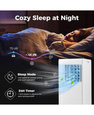 10000 BTU 4-in-1 Portable Air Conditioner Standing Air Cooler w/ Fan & Dehumidifier